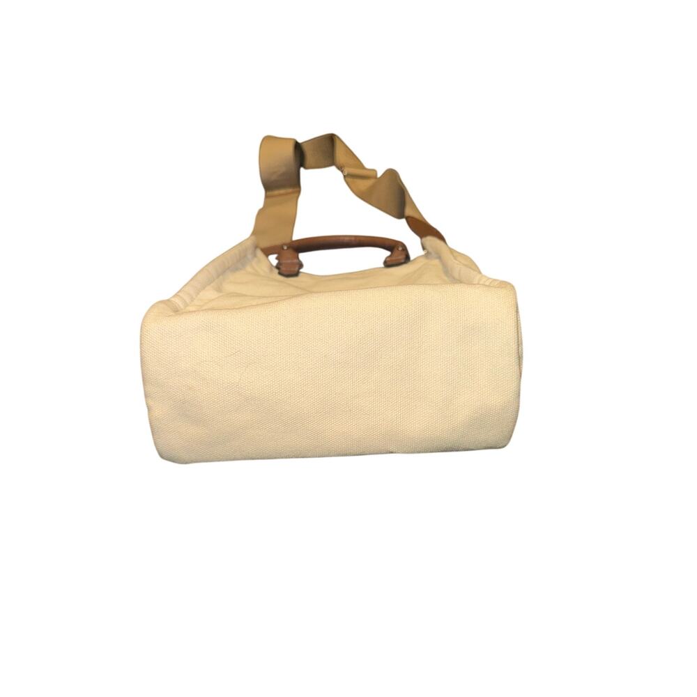 True Religion Mini Canvas Tote Bag in Cream - Picture 7 of 12